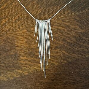 Vintage silver Tassel necklace